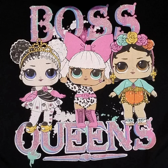 Kids Boss Queens Glitter T-Shirt & Monster High Baseball Hat SEE MEASUREMENTS - Picture 3 of 13